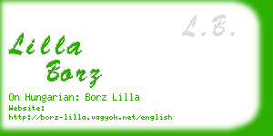 lilla borz business card